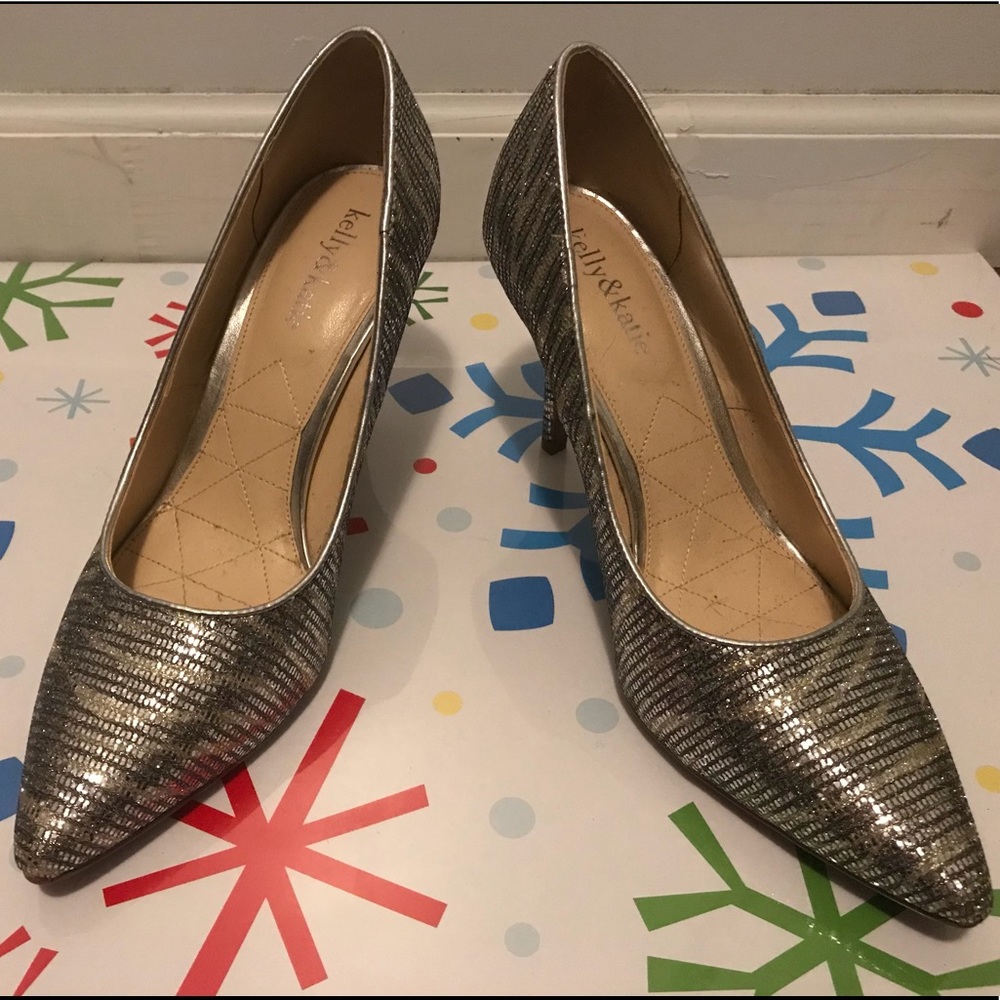 Kelly & Katie Gold and Silver heels